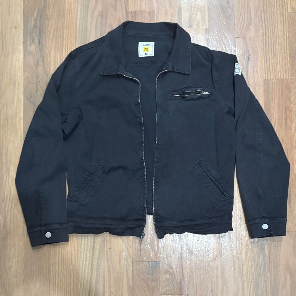 Cropped Unisex Black Casual Jacket